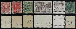 Canada 1903 / 1956 Stamp With Perfin NLY By New York Life Insurance Co. Lochung Perfore - Perforadas