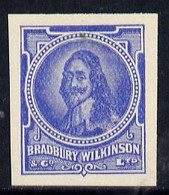 Great Britain Bradbury Wilkinson King Charles I Imperf Essay Stamp In Blue On Ungummed Paper - Cinderella