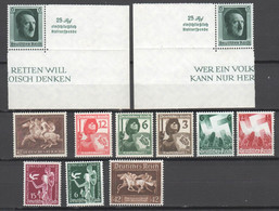 Drittes Reich , Kleines Lot Postfrischer Ausgaben , Michel 98.- - Unused Stamps