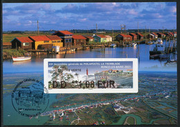 FRANCE (2021) Carte Maximum Card ATM LISA 69 Assemblée PHILAPOSTEL La Tremblade Ronce-les-Bains Centre Ostreicole Oyster - 2010-2019
