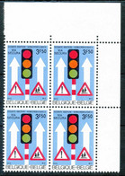 D - [200851]TB//*/Mh-Belgique 1972, 3F50 Via Secura, Sécurité Routière, Curiosité: Motifs Des Panneaux Déplacés à Gauche - Accidents & Road Safety