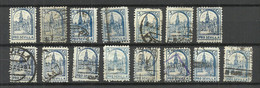 SPAIN Spanien Espana 1930ies Civil War Pro Sevilla Lot Of 15 Stamps, O - Sonstige & Ohne Zuordnung