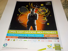 ANCIENNE PUBLICITE OPEN ST GAUDENS   2011 - Otros & Sin Clasificación