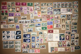 Lot De 122 TIMBRES OBLITERES 1960 à 1965 Presque TOUS DIFFERENTS - Used Stamps