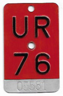 Velonummer Uri UR 76 - Number Plates