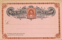 ECUADOR , TARJETA ENTERO POSTAL  , DOS CENTAVOS , SIN CIRCULAR - Ecuador