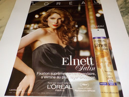 ANCIENNE PUBLICITE LAETITIA CASTA ET  LAQUE OREAL  2010 - Non Classés