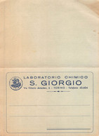 012854 "LABORATORIO CHIMICO S. GIORGIO - TORINO -PRODOTTO, COMPOSIZIONE, POSOLOGIA, INDICAZIONI" CART COMM.LE - Sonstige & Ohne Zuordnung