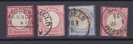 Deutsches Reich - 1872 - Michel Nr. 4, 19/20, 25 - Gestempelt - 36 Euro - Gebraucht