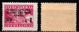 ITALIA REGNO - OCCUPAZIONE JUGOSLAVA LITORALE SLOVENO - 1947 - SOVRASTAMPATO - MNH - Occup. Iugoslava: Litorale Sloveno