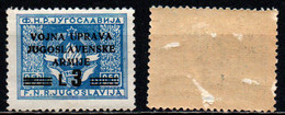 ITALIA REGNO - OCCUPAZIONE JUGOSLAVA LITORALE SLOVENO - 1947 - SOVRASTAMPATO - MH - Ocu. Yugoslava: Litoral Esloveno