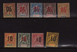 Mayotte  (1912) - Type Groupe  Surcharge  - Neufs* - MH - Nuevos