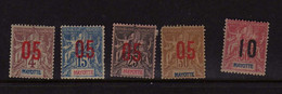 Mayotte  (1912) - Type Groupe  Surcharge  - Neufs* - MH - Nuovi