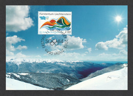 LIECHTENSTEIN 2013 Winter Olympic Games, Sochi: Maximum Card CANCELLED - Winter 2014: Sotschi