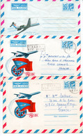 J608  Urss 3 Aerogrammes De 1966 - Lettres & Documents