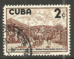 CUBA. 1957. 2c TRINIDAD CUIDAD USED - Usati