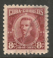 CUBA. 1954. 8c AGRAMONTE USED - Usati