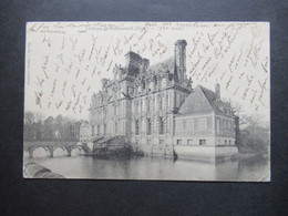 Frankreich AK 1904 Chateau De Beaumesnil (Eure) Marke Mit Rand Und Stempel La Ferrière-sur-Risle (kleiner Ort) - Beaumesnil