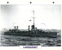 (25 X 19 Cm) (8-9-2021) - T - Photo And Info Sheet On Warship - France Navy - Lansquenet - Bateaux