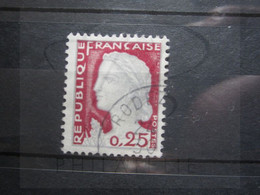 VEND BEAU TIMBRE DE FRANCE N° 1263 , OBLITERATION " RODEZ " !!! - 1960 Marianne Van Decaris