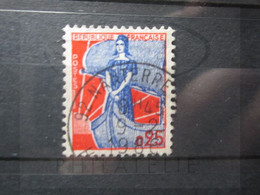 VEND BEAU TIMBRE DE FRANCE N° 1234 , OBLITERATION " NANTERRE " !!! - 1959-1960 Marianne (am Bug)