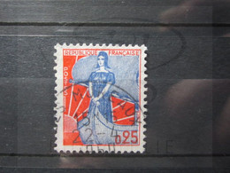 VEND BEAU TIMBRE DE FRANCE N° 1234 , OBLITERATION " LES MUREAUX " !!! - 1959-1960 Marianne à La Nef