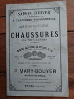 LIVRET DE 12 PAGES MAGASIN DE CHAUSSURES P. MARY BOUYER RUE BRETONNEAU A TOURS SAISON HIVER - Publicités
