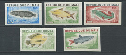 240 MALI 1976 - Yvert 258/62 Non Dentele - Poisson - Neuf **(MNH) Sans Trace De Charniere - Mali (1959-...)