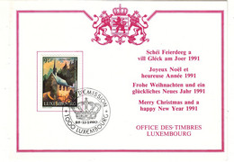 Luxembourg - Carte De 1990 - Oblit Luxembourg - Chapelle - - Briefe U. Dokumente