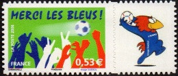 France Personnalisé N° 3936.B ** Football - Merci Les Bleus - Autoadhésif Logo Privé Footix - Unused Stamps