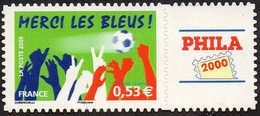 France Personnalisé N° 3936.B ** Football - Merci Les Bleus - Autoadhésif Logo Privé Phila - Ongebruikt