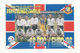 Carte QSL , Bravo Romeo Charlie , Sports , Football EURO 96 , England , 2 Scans - Radio Amatoriale