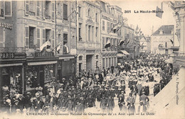 52-CHAUMONT- CONCOURS NATIONALE DE GUMNASTIQUE DU 12 AOUT 1906, LE DEFILE - Chaumont