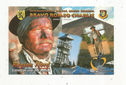 Carte QSL , Bravo Romeo Charlie , Division : FRANCE ,région Nord , Mine , Mineur , 2 Scans - Radio Amateur