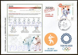 ARGELIA 2021 - Philatelic Cover - Karate Kata Olympics Tokyo 2020 Olympische Spiele Olímpicos Olympic Martial Arts COVID - Unclassified
