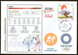 ARGELIA 2021 - Philatelic Cover - Karate Kumite Olympics Tokyo 2020 Olympische Olímpicos Olympic Martial Arts - COVID - Unclassified