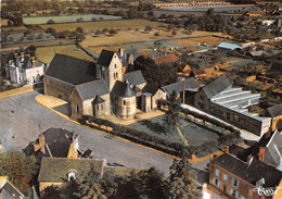 72-BRULON- PLACE GAUTHIER-CHEVREUIL- EGLISE DU XIIeS VUE AERIENNE - Brulon