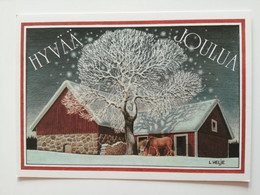 2001..FINLAND ...VINTAGE POSTCARD WITH STAMP.  Happy New Year!!!! - Selv-Adhesive Stamps - Finlande