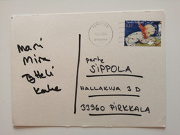 2004..FINLAND ...VINTAGE POSTCARD WITH STAMP.  Happy New Year!!!! - Selv-Adhesive Stamps - Briefe U. Dokumente