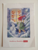 2000..FINLAND ...VINTAGE POSTCARD WITH STAMP.  Happy New Year!!!! - Selv-Adhesive Stamps - Finlande