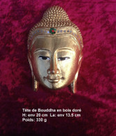 Sculpture Bouddha En Bois - Hout