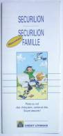 DEPLIANT Flyers CREDIT LYONNAIS FRANQUIN GASTON LAGAFFE - 1996 - SECURILION FAMILLE Ou SECURILION - Objets Publicitaires