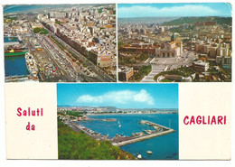 AA960 Saluti Da Cagliari - Panorama Vedute Multipla / Viaggiata 1972 - Cagliari