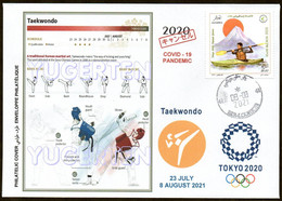 ARGELIA 2021 - Philatelic Cover - Taekwondo Olympics Tokyo 2020 Olympische Spiele Olímpicos Olympic Martial Arts COVID - Sin Clasificación