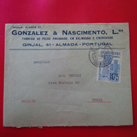 LETTRE GINJAL FABRICA DE PEIXE PRENSADO POUR TUNIS - Lettres & Documents