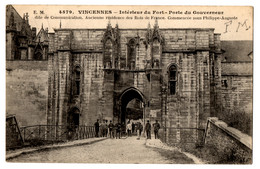CPA VINCENNES (94) - 4579. Intérieur Du Fort. Porte Du Gouverneur, Dite De Communication - E.M. (animée) - Barracks