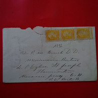LETTRE QUEBEC POUR NOUVEAU JERSEY MISSIONNAIRE PERE BARRAL D.D 1897 - Cartas