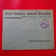 LETTRE POZNAN POUR TUNIS 1937 - Brieven En Documenten