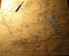 Landkaart Met Oa Dunkerque Duinkerke Bergues Gravelines St-Omer Aire Lile Menen Ieper Diksmuide  ... - Fricx - 1743 - Mapas Geográficas