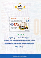 Tunisia 2019 -Centenary Of The International Labour Organization (FLYER) 3 Languages -Arabic-French-English -3 Scans - OIT